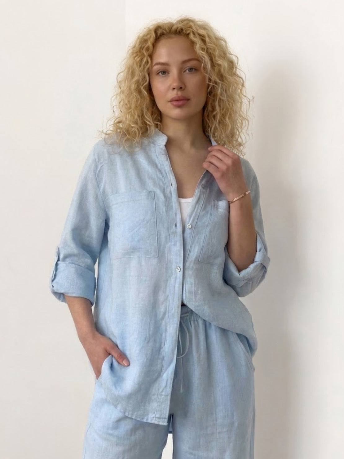 100% cotton double comfort set for women in seven colors with breathable fabric and relaxed fit