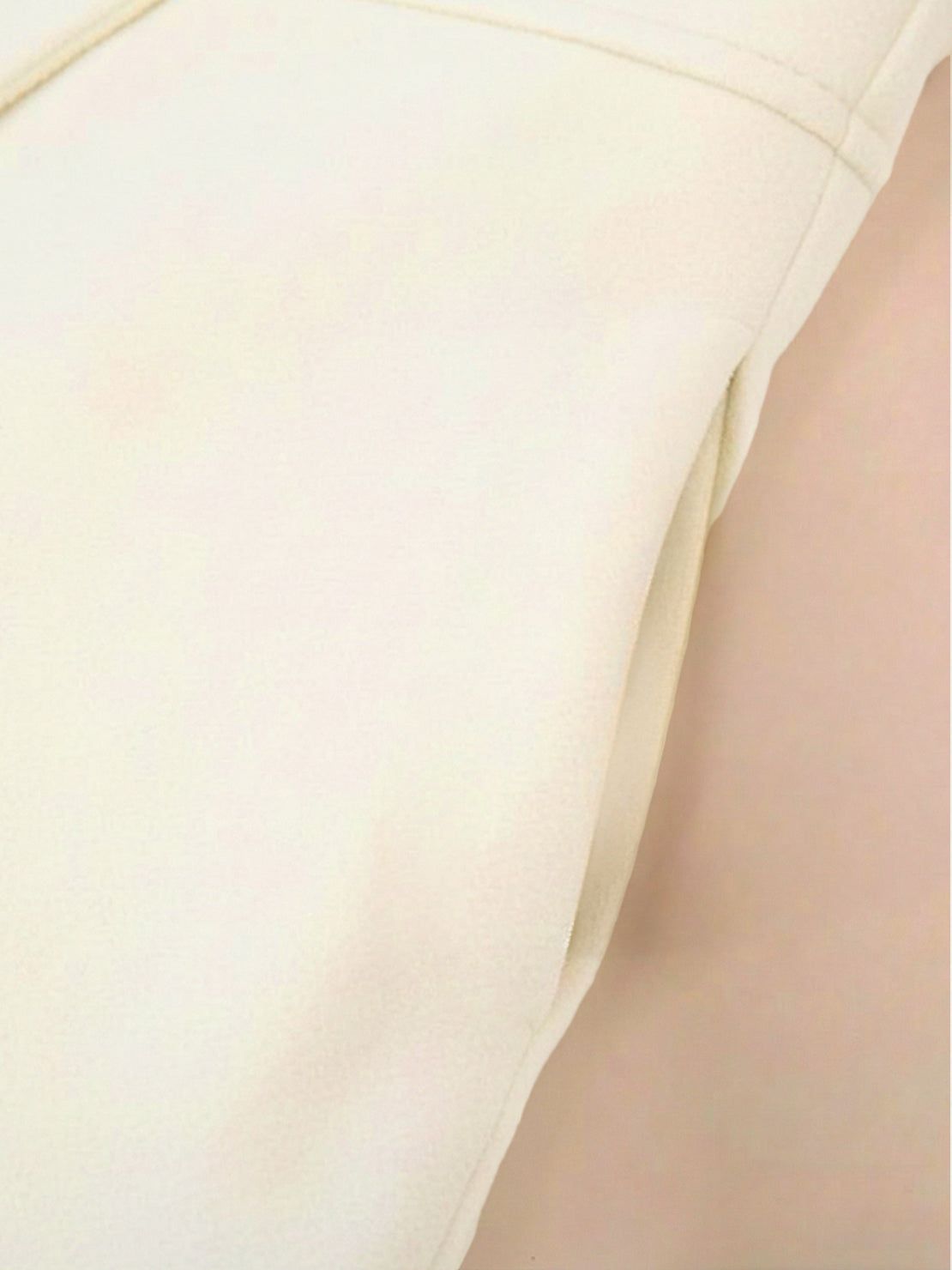 Fit & Flare Trench Coat in tailored A-line silhouette with double-breasted buttons and smooth satin lining