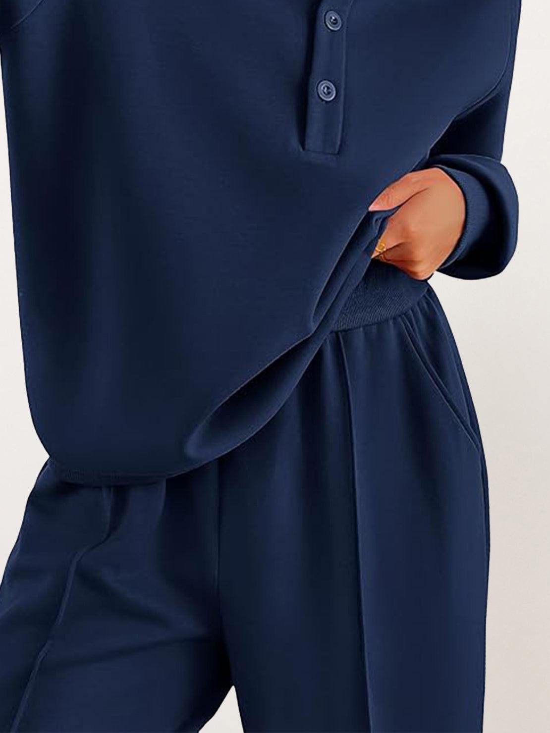 wrinkle-free polo set with structured two-piece design and breathable fabric