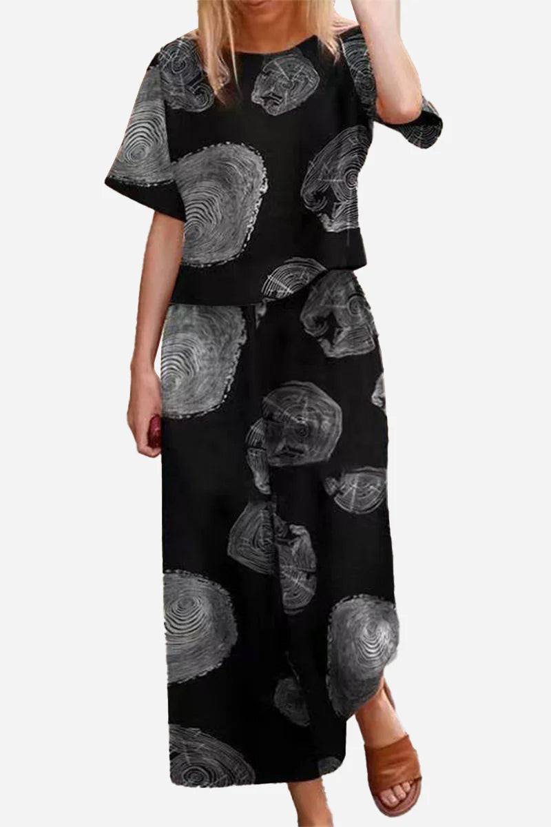 lightweight breezy meadow two-piece set with relaxed fit and wide-leg trousers