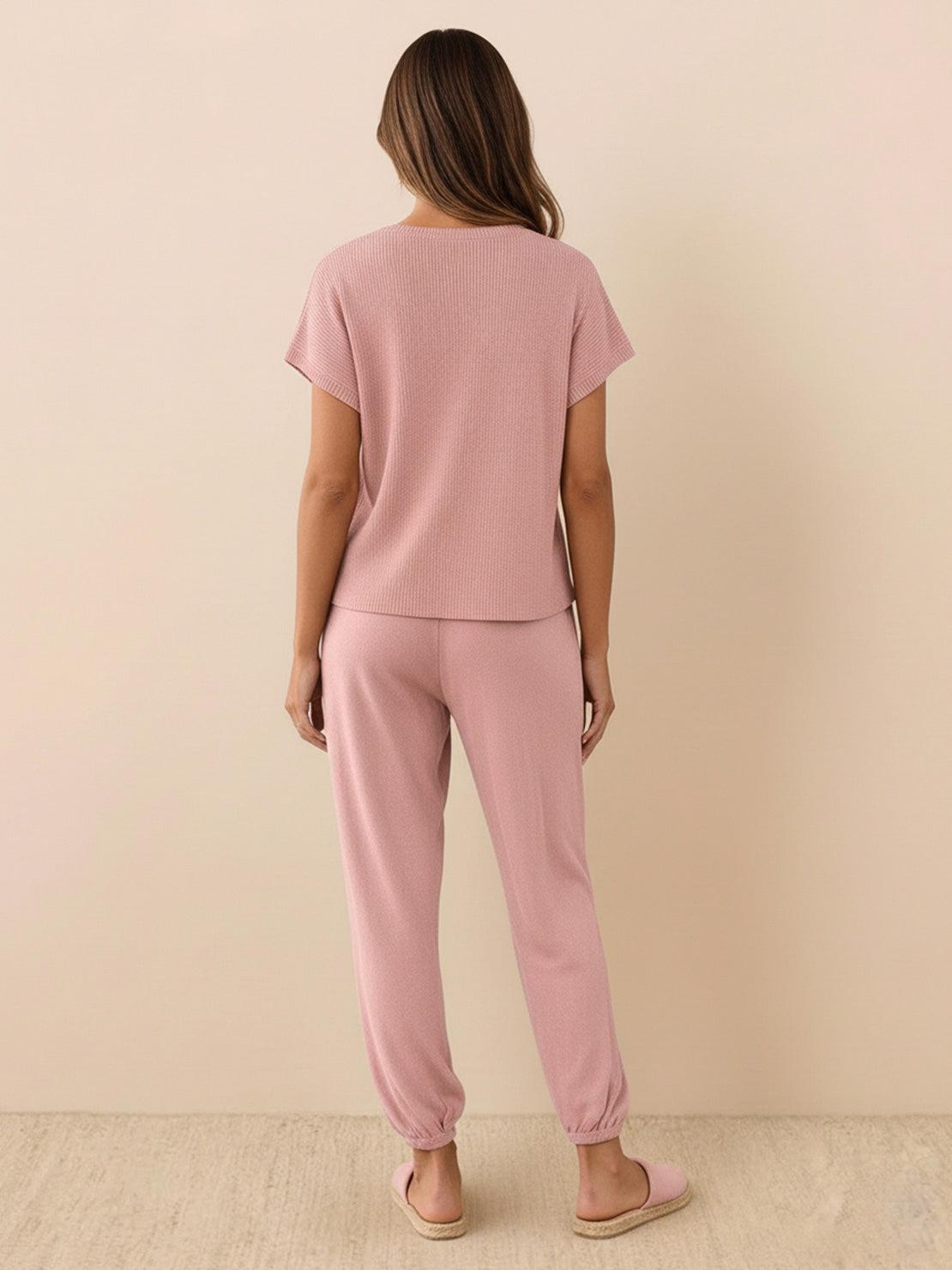 Comfy Couture knit sweater two-piece set with relaxed fit and soft fabric