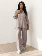 100% cotton Double Comfort Set two-piece outfit in multiple colors for breathable, stylish wear