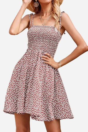 Bohemian Skater Polka Dot Dress