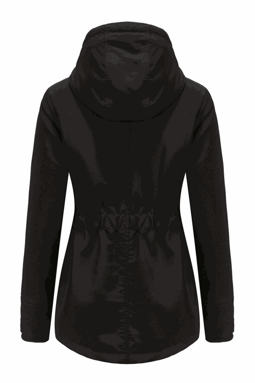 Casual Hooded Velvet Coat