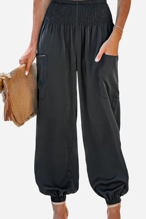 Boho Dreamer High-Waist Elastic Pants