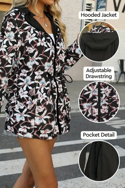 Reversible Floral Raincoat