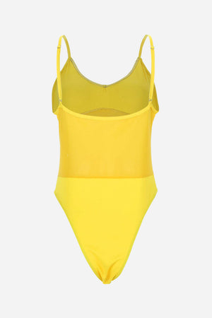 Mesh Tan-Through One Piece Swimsuit