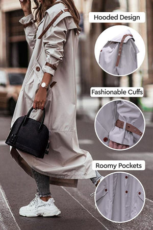 Travel-Friendly Hooded Coat