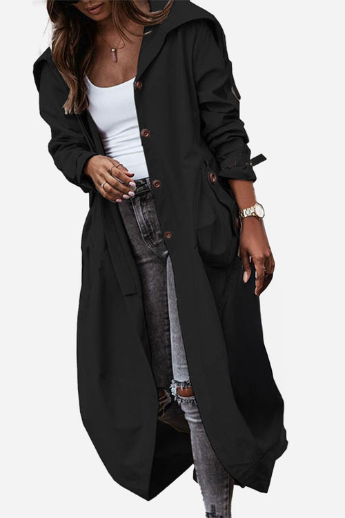 Travel-Friendly Hooded Coat