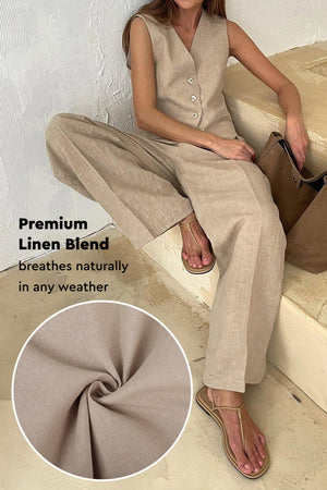 Eco Chic Linen Blend Two-Piece