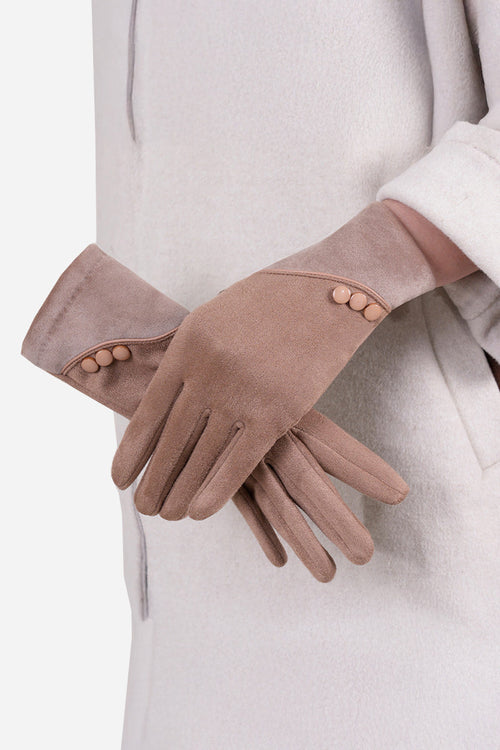 One Size SmartTouch Suede Gloves