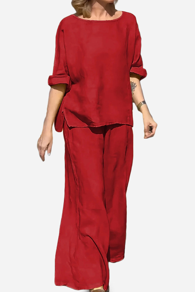 100% Cotton Travel Comfort Two-Piece Set