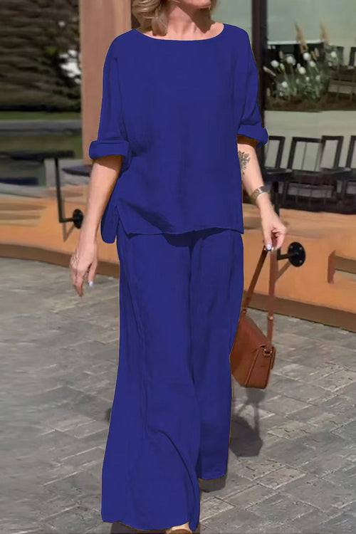 100% Cotton Travel Comfort Two-Piece Set