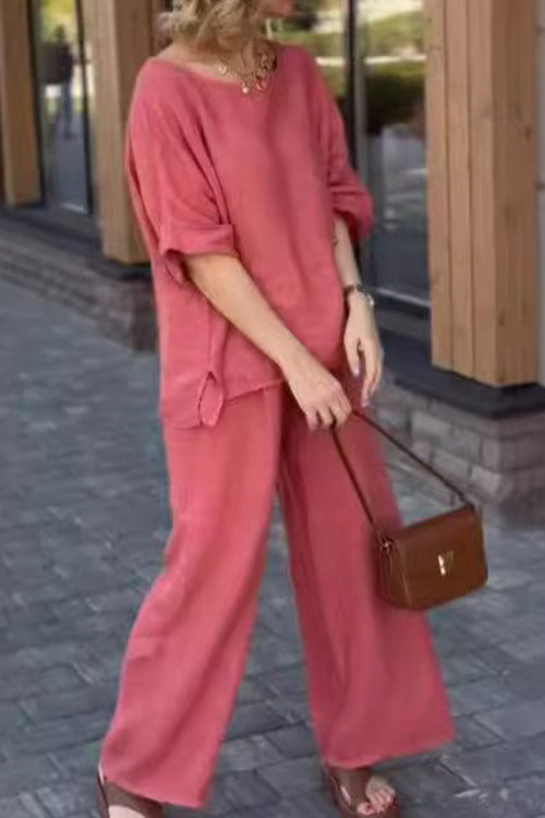 100% Cotton Travel Comfort Two-Piece Set