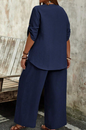Travel-Ready & Wrinkle-Free Wide Leg & Top Set