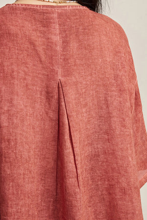 100% Linen Stone-Washed Sunset Breezy Set