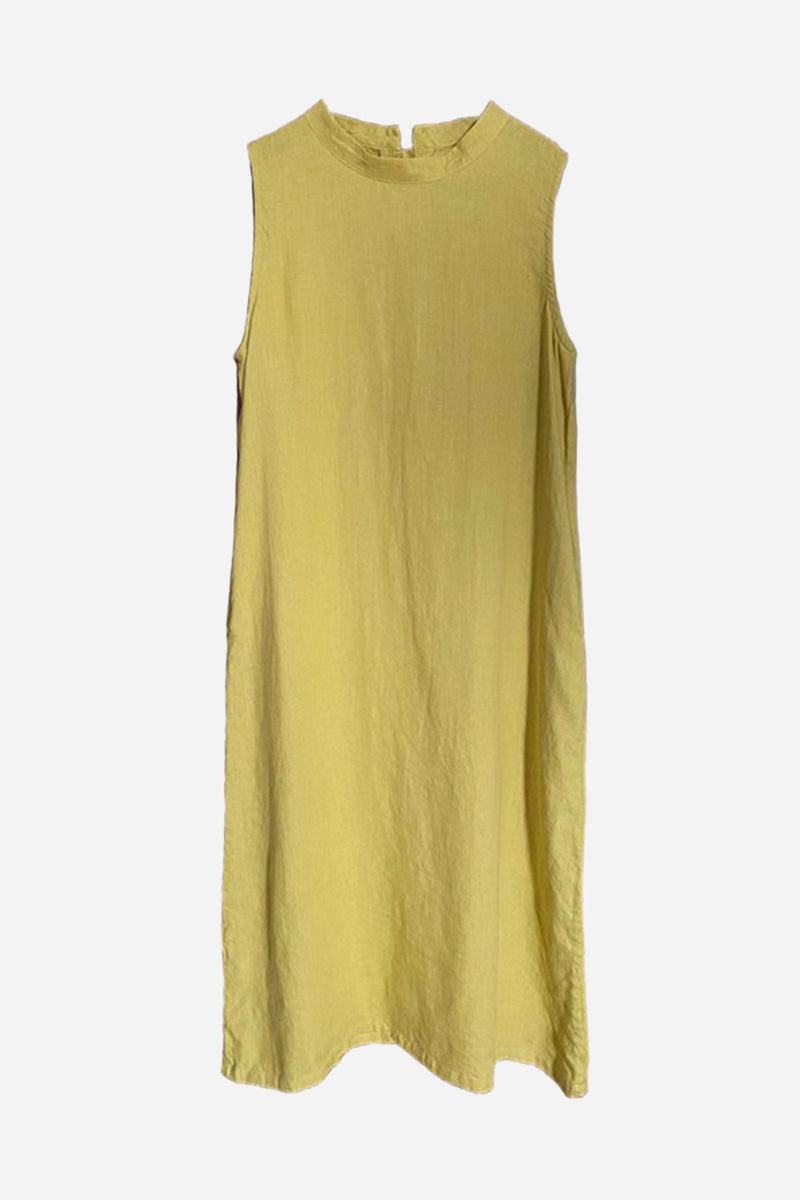 Sunrise Market 100% Linen Midi Dress