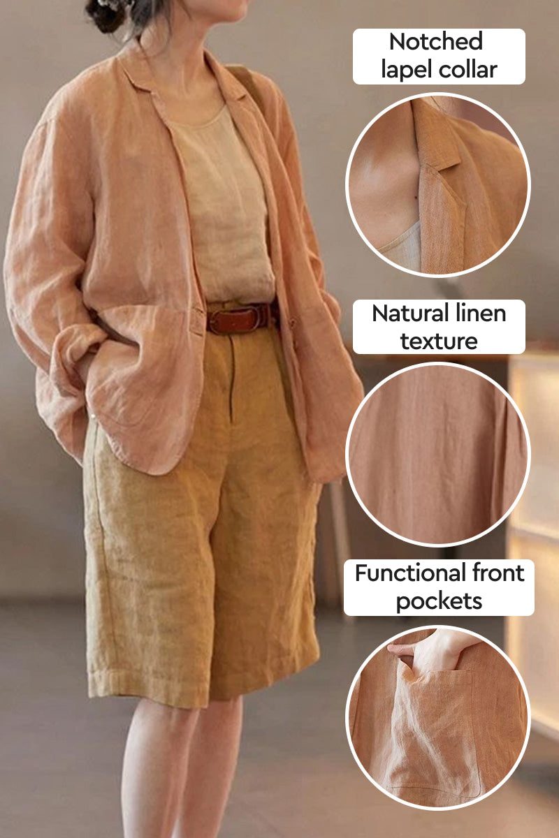 100% Linen Jacket Shirt