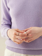 Lightweight 100% Italian cashmere sweater with mock-neck and regular fit for all-day comfort and elegance