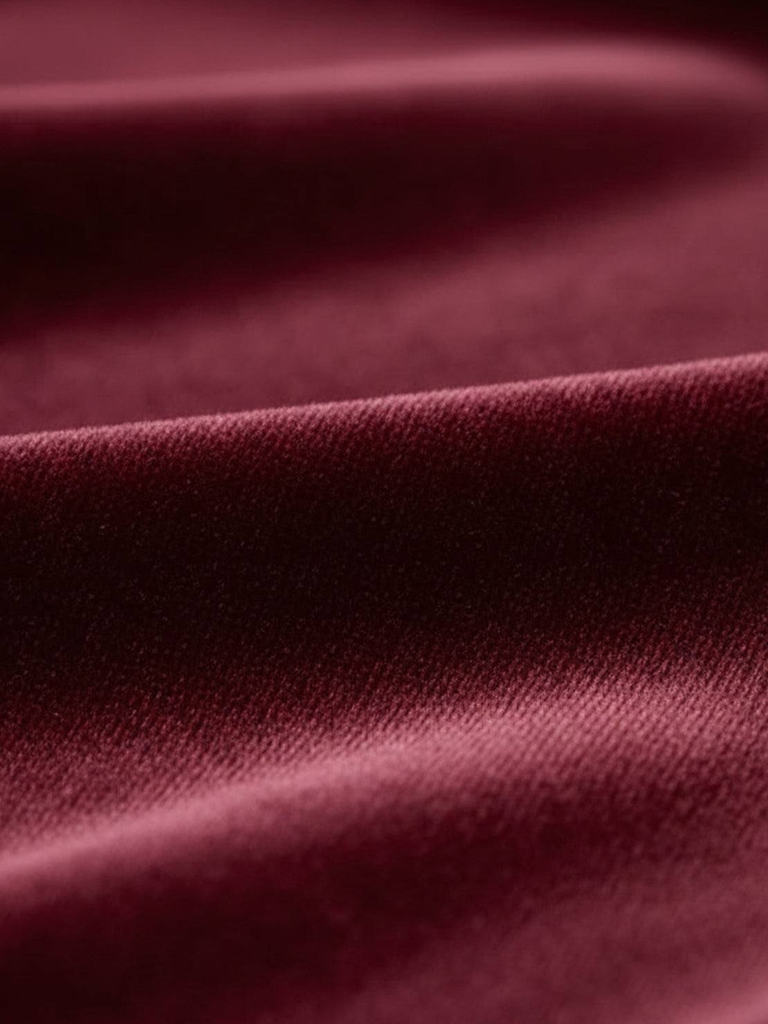 Ultra-soft velvet half-zip hoodie with kangaroo pocket and relaxed fit