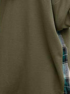 CloudKnit oversized hooded shacket with waffle knit texture and relaxed fit, featuring button-front closure and drawstring hood.