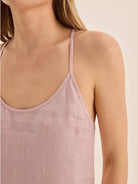 Linen-Lyocell cami set with boxy camisole and relaxed shorts in soft breathable fabric