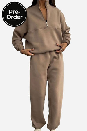 Athleisure at its Finest: Cotton-Blended Two-Piece Tracksuit