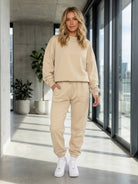 Classic Comfort Athleisure set in stretchy, wrinkle-resistant fabric for versatile everyday wear
