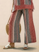 Coastal Comfort Linen two-piece set with lace details and breathable fabric