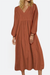 Midi Long Sleeve Spring Dress