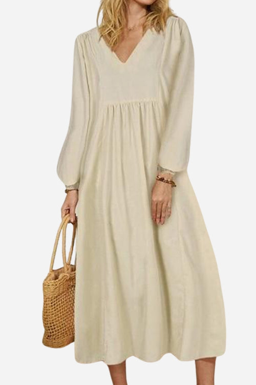 Midi Long Sleeve Spring Dress