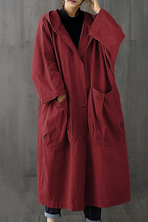 One Size Fits All Oversized Water Resistant Windbreaker Jacket