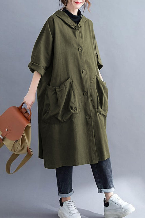 One Size Fits All Oversized Water Resistant Windbreaker Jacket
