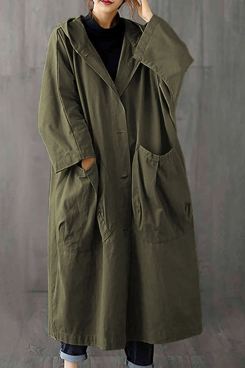 One Size Fits All Oversized Water Resistant Windbreaker Jacket