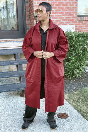 One Size Fits All Oversized Water Resistant Windbreaker Jacket