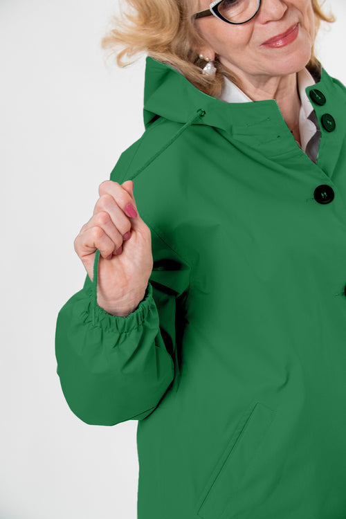 Water Resistant Oversized Hooded Windbreaker Rain Jacket