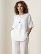 Pure Linen Two-Piece casual comfort set made of breathable linen fabric