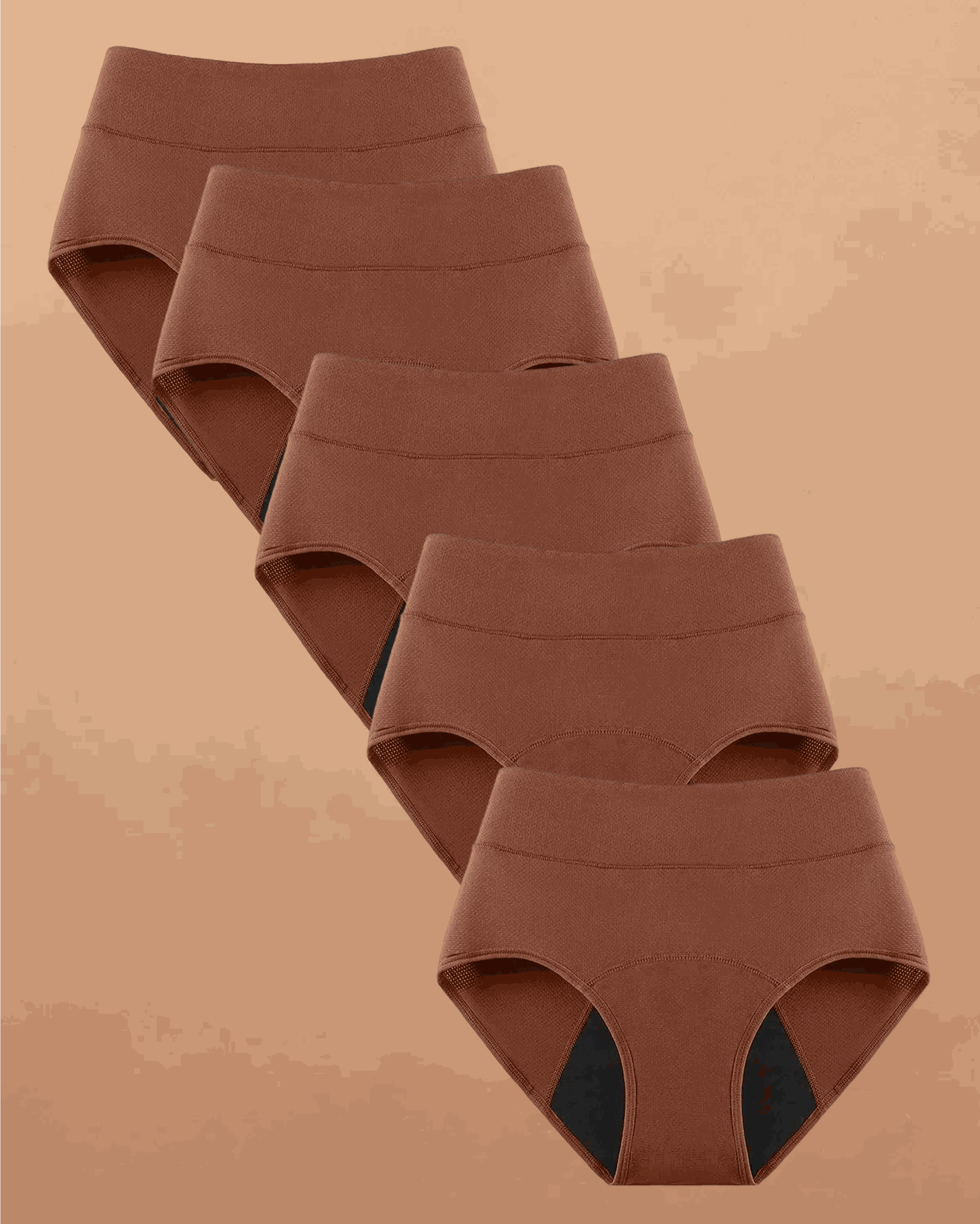 Still Her Motion™ ActiveFlex performance leakproof underwear 5-pack with moisture-wicking and flexible nylon-spandex fabric