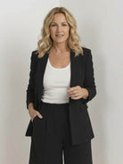 Stylish blazer and shorts two-piece set for sophisticated comfort and versatile wear