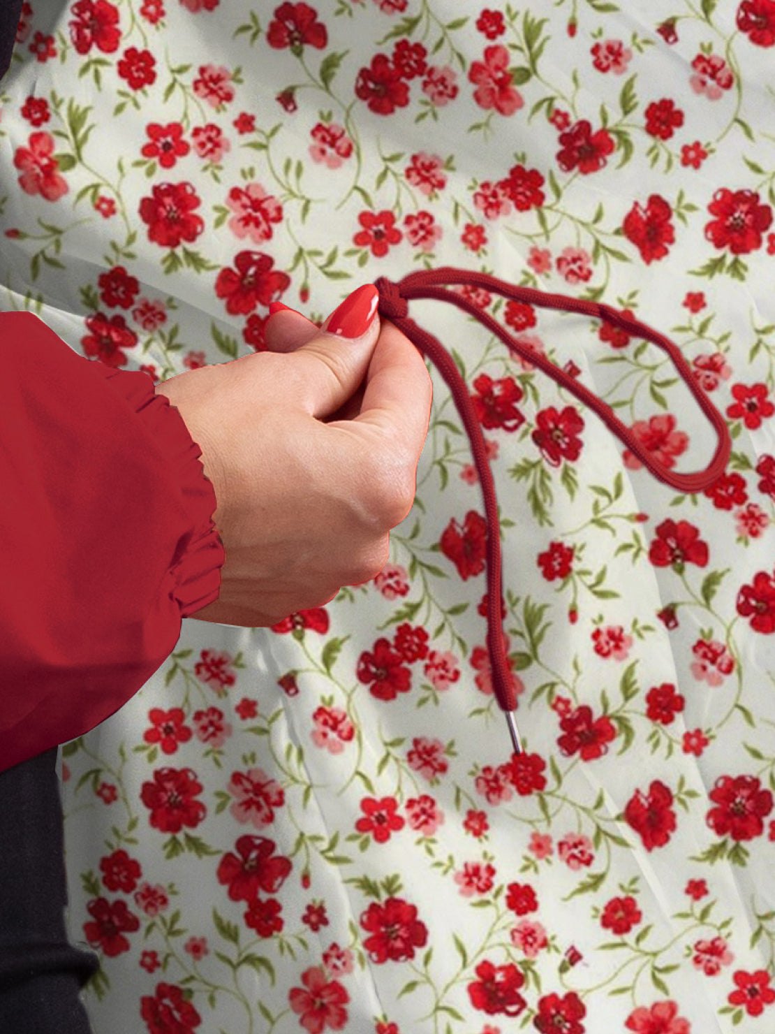 Water-resistant oversized hooded windbreaker rain jacket with pockets and adjustable waist