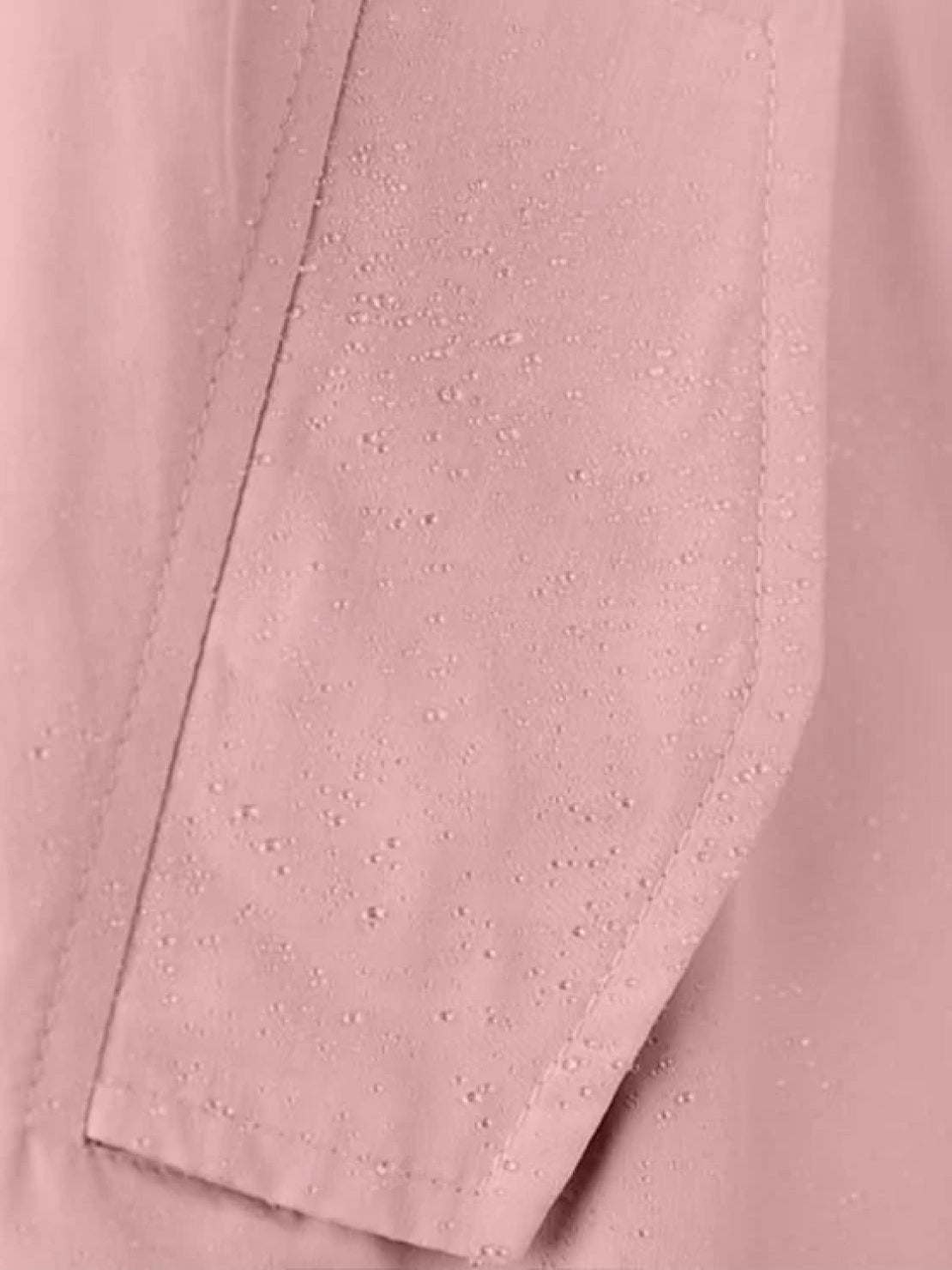 Water-resistant oversized hooded windbreaker rain jacket for outdoor activities