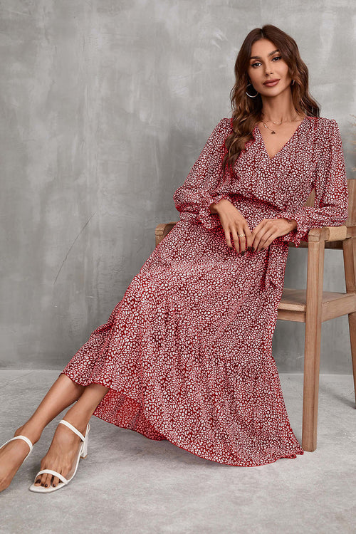 Bloom Wrap Midi Dress